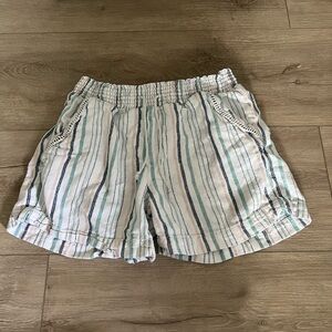 Briggs White Striped Shorts